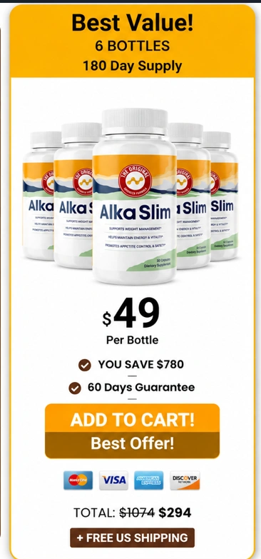 AlkaSlim  6 Bottle Price